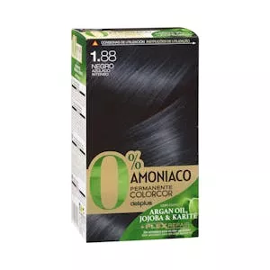 Coloración permanente 1.88 negro azulado intenso Deliplus 0% amoníaco Mercadona
