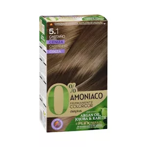 Coloración permanente 5.1 castaño claro ceniza Deliplus 0% amoníaco Mercadona