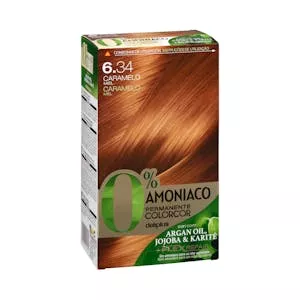 Coloración permanente 6.34 caramelo miel Deliplus 0% amoníaco Mercadona
