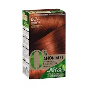 Coloración permanente 6.74 marrón cobrizo Deliplus 0% amoníaco Mercadona