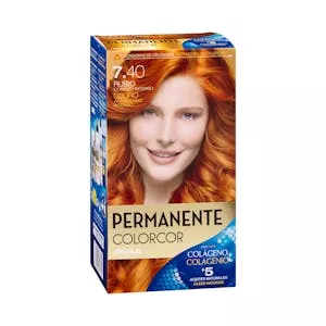 Coloración permanente 7.40 rubio cobrizo intenso Deliplus Mercadona