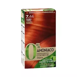 Coloración permanente 7.44 rubio cobrizo Deliplus 0% amoníaco Mercadona