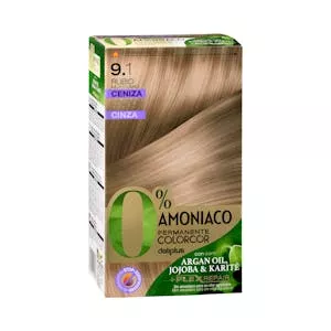 Coloración permanente 9.1 rubio muy claro ceniza Deliplus 0% amoníaco Mercadona
