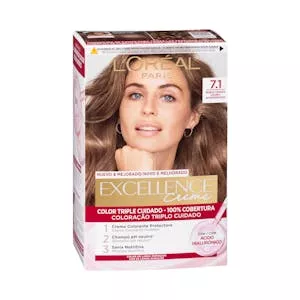 Coloración permanente L'Oréal 7.1 rubio ceniza Mercadona