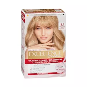 Coloración permanente L'Oréal 8.1 rubio claro ceniza Mercadona