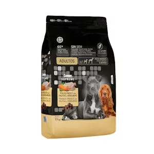 Comida perro adulto Supreme Compy pollo fresco con frutas y verduras Mercadona