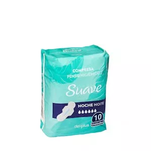 Compresa con alas noche Deliplus Suave Mercadona