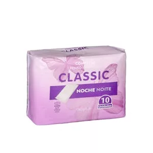 Compresa con alas noche plegada Deliplus Classic Mercadona