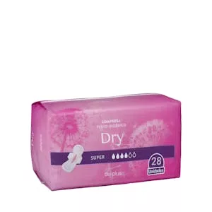 Compresa con alas super Deliplus Dry Mercadona