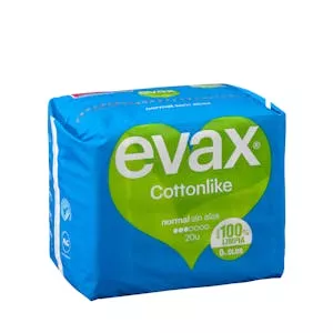 Compresa sin alas normal Evax cotton like Mercadona