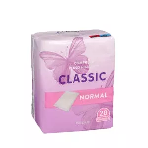 Compresa sin alas normal plegada Deliplus Classic Mercadona