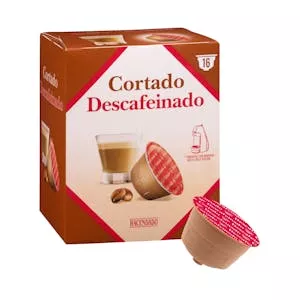Cortado en cápsula descafeinado Hacendado Mercadona