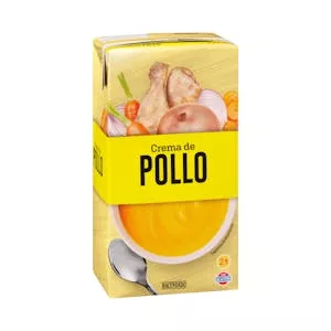 Crema de pollo Hacendado con verduras Mercadona