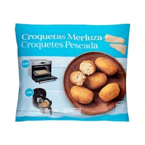 Croquetas de merluza Hacendado ultracongelados Mercadona
