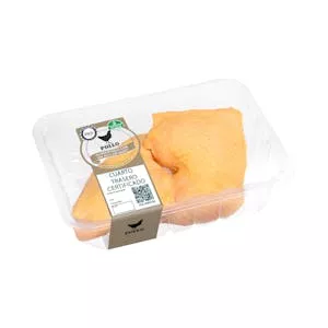 Cuartos traseros de pollo certificado alimentado con un 50% de maíz Mercadona