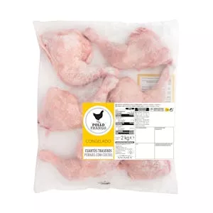 Cuartos traseros de pollo congelados Mercadona
