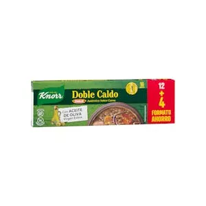 Doble caldo sabor clásico carne Knorr en pastillas Mercadona
