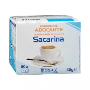 Edulcorante en sobres sacarina Hacendado Mercadona