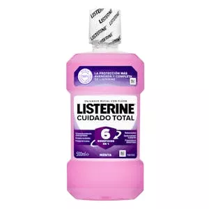 Enjuague bucal cuidado total Listerine menta Mercadona