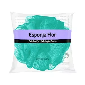 Esponja de baño flor Deliplus exfoliación suave Mercadona