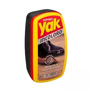 Esponja de calzado incoloro brillo y protección Yak Mercadona