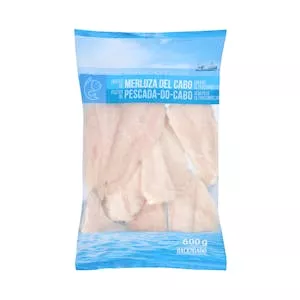 Filetes de merluza del Cabo sin piel Hacendado ultracongelados Mercadona
