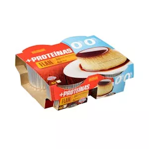 Flan de huevo +Proteínas Hacendado 0% m.g 10 g proteínas Mercadona