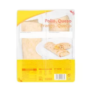 Flautas de pollo y queso Mercadona