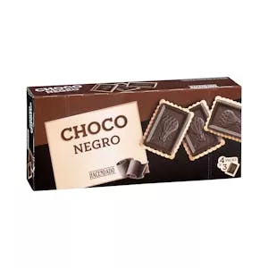 Galletas Choco negro con chocolatina Hacendado Mercadona