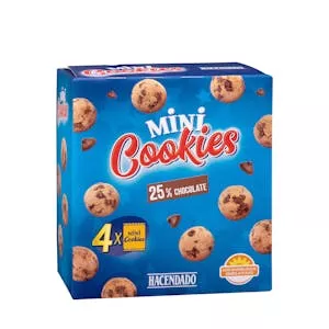Galletas mini cookies Hacendado Mercadona
