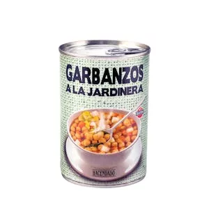 Garbanzos a la jardinera Hacendado Mercadona