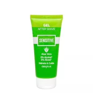 Gel after shave Sensitive Deliplus con aloe vera y 0% alcohol Mercadona