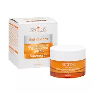Gel crema facial revitalizante & iluminador Anti Ox Deliplus con FPS 50 y Vitamina C Mercadona