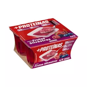 Gelatina sabor a frutos silvestres +Proteínas Hacendado 10 g proteínas 0% azúcar Mercadona