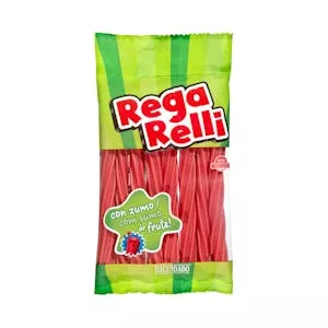 Golosinas Rega Relli Hacendado rellena con zumo de fruta Mercadona