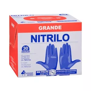 Guantes de nitrilo Bosque Verde talla grande Mercadona