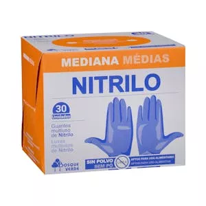 Guantes de nitrilo Bosque Verde talla mediana Mercadona