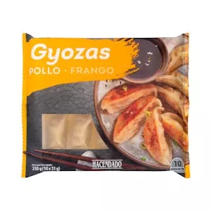 Gyozas de pollo y verduras Hacendado congeladas Mercadona