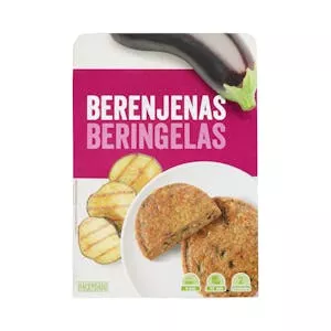 Hamburguesas vegetales Hacendado con berenjenas Mercadona