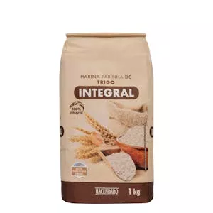 Harina integral de trigo Hacendado Mercadona