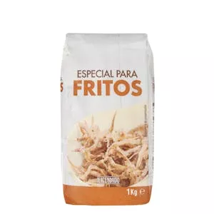 Harina semolosa de trigo Hacendado especial para fritos Mercadona