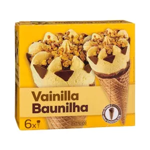 Helado cucurucho de vainilla Hacendado Mercadona