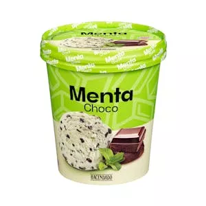 Helado menta choco con trocitos sabor chocolate Hacendado Mercadona