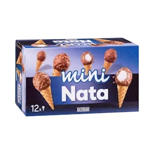 Helado mini cucurucho nata Hacendado Mercadona