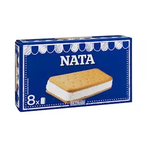 Helado sándwich de nata Hacendado Mercadona