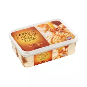 Helado vainilla praliné con nueces pecán Hacendado Mercadona