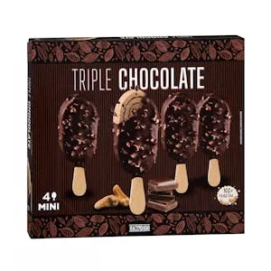 Helado vegetal mini triple chocolate a base de anacardo Hacendado Mercadona