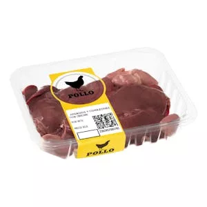 Hígados y corazones de pollo Mercadona