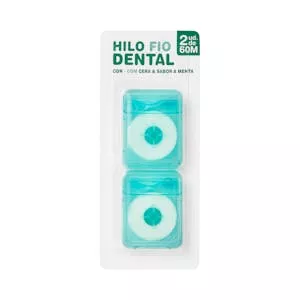 Hilo dental con cera y sabor menta Mercadona