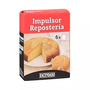 Impulsor gasificante repostería Hacendado para uso alimentario Mercadona